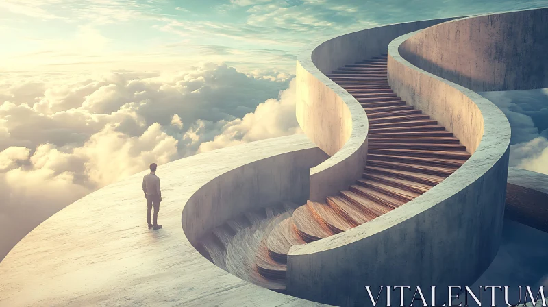 Man on Stairway to Heaven