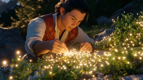 Magical Encounter with Fairy Lights