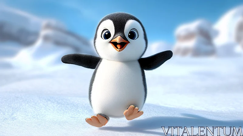 Playful Penguin Animation