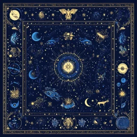 Astrological Star Chart: Zodiac Constellations