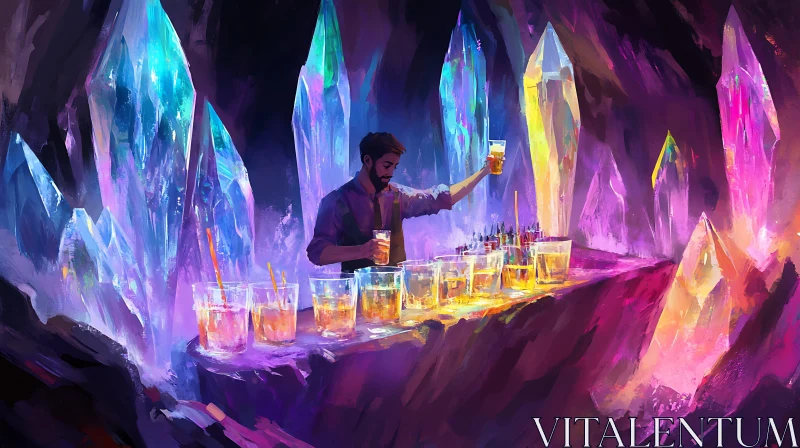 Otherworldly Bar in Crystal Cave