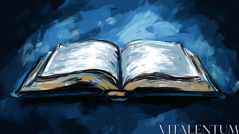 Artistic Rendering of an Open Book