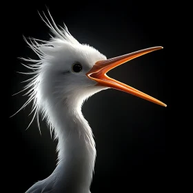 Portrait of a White Bird