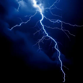 Night Sky Lightning Strike