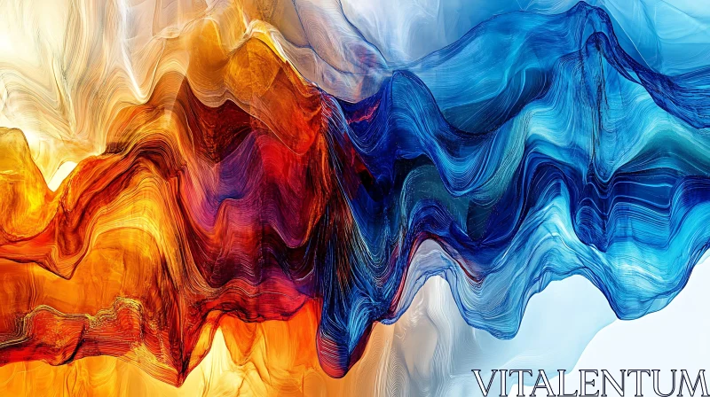 Fluid Color Wave Abstract Art