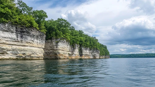 Natural Cliffs and Reflective Waters