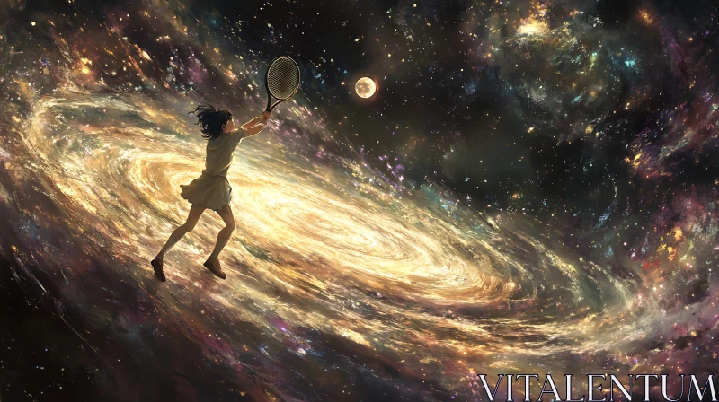 Celestial Tennis Player