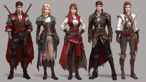 Characters in Fantasy-Inspired Attire