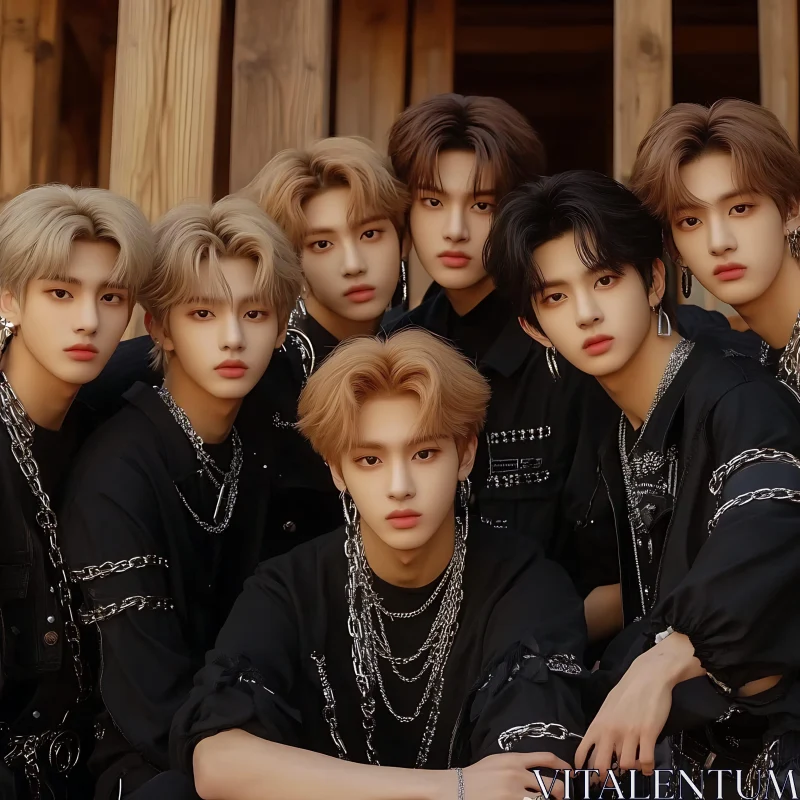 Group Portrait: Dark Fashion and Silver Details