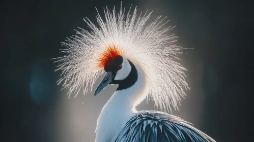 Majestic Bird with Crown