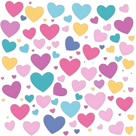Whimsical Hearts Illustration