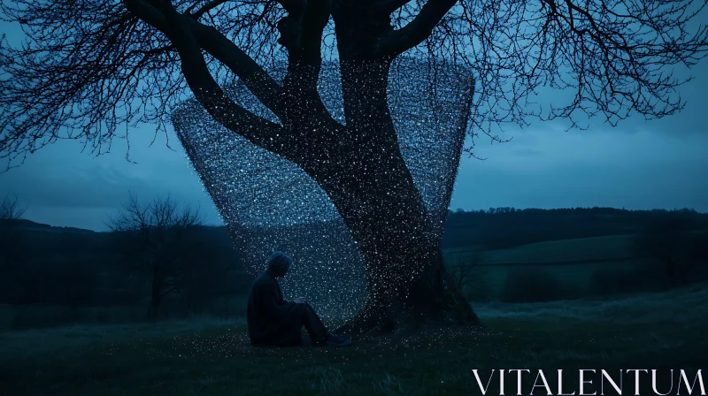 Night Tree with Starlight