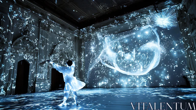 AI ART Blue Light Immersive Art Experience