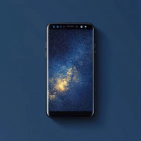Galaxy on Phone Screen