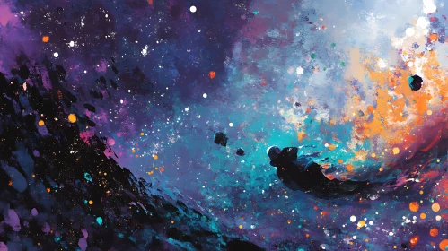 Cosmic Nebula Abstract Artwork