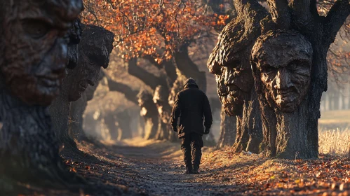 Solitary Walk Among the Tree Spirits
