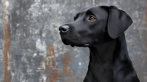 Elegant Black Labrador