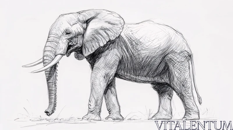 Elephant Pencil Art