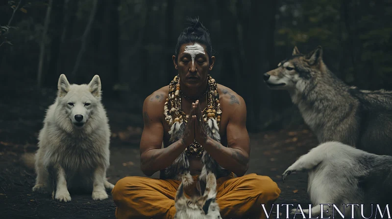 Forest Meditation with Wolves