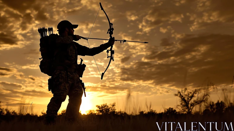 Hunter at Sunset
