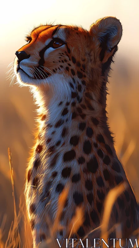 Cheetah in Golden Sunlight