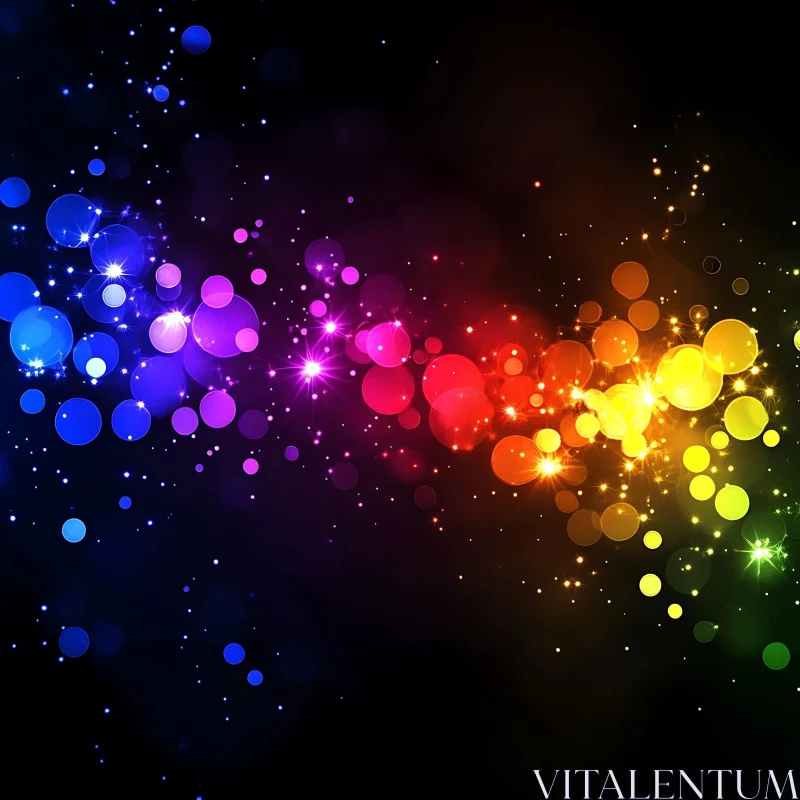 Colorful Bokeh Lights Abstract Art