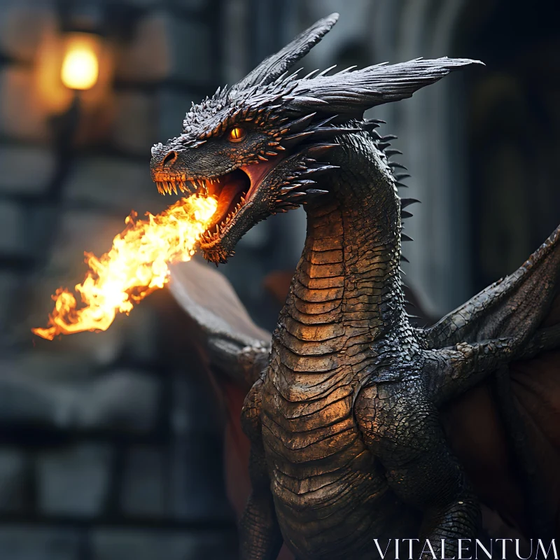 Fire-Breathing Dragon: A Mythical Beast