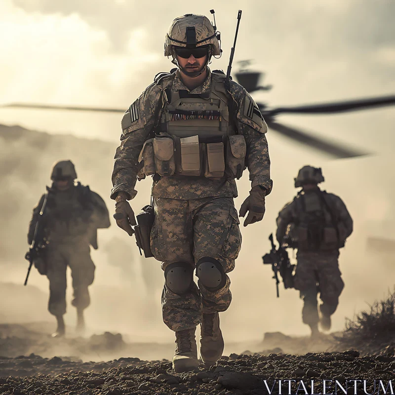 American Soldiers on Patrol