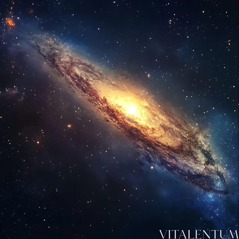 Celestial Spiral Galaxy Art