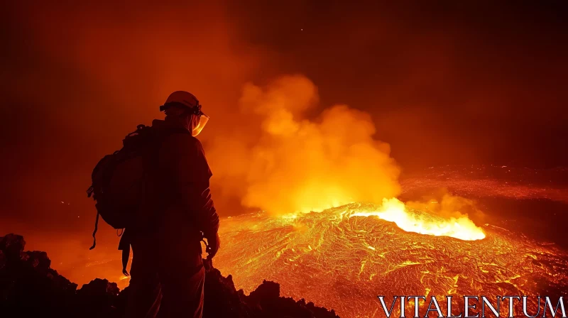 Molten River: Witnessing Volcanic Activity