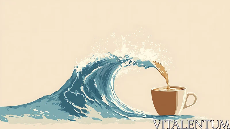 Coffee Wave - Abstract Liquid Pour
