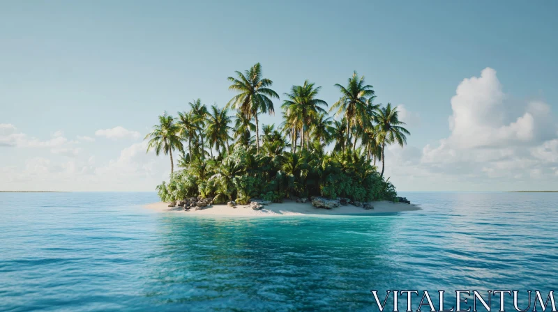 Serene Tropical Beach Island Oasis