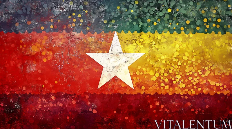 Colorful Star Abstract Art