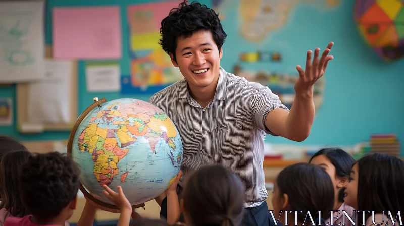Geography Lesson with Globe