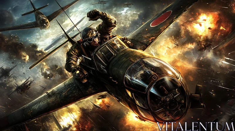 Fighter Plane in War