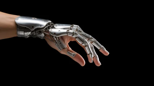 Intricate Robot Hand: Hyper-Realistic Sci-Fi Art