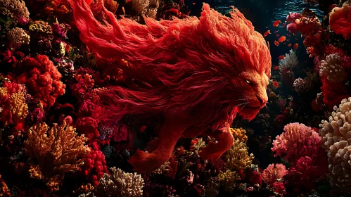 Underwater Lion Fantasy