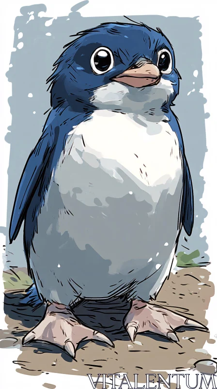 Adorable Penguin Character AI Image