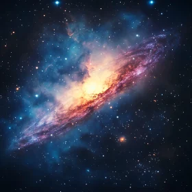 Swirling Galaxy in Deep Space