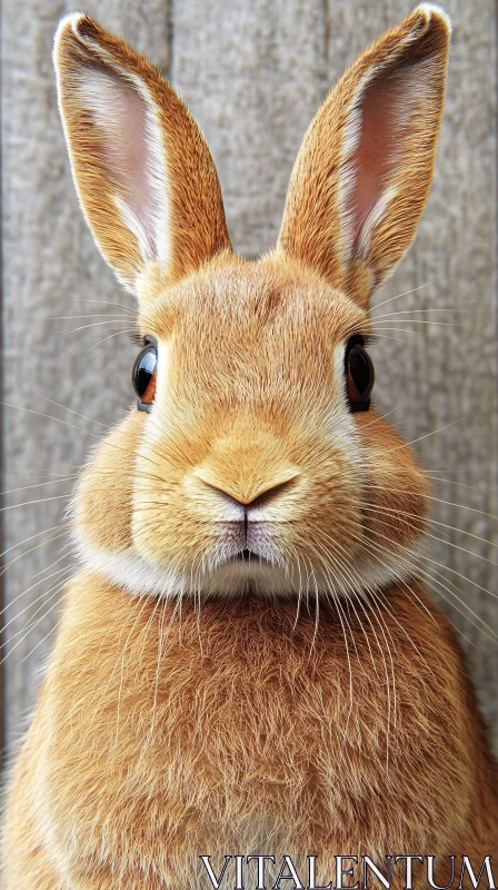 AI ART Innocent Gaze of a Cute Rabbit