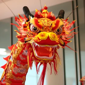 Red and Gold Dragon Celebration