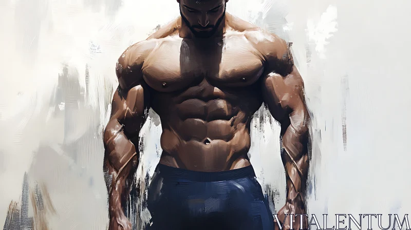 AI ART Artistic Rendition of a Bodybuilder