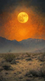 Moonlit Desert Evening