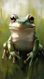 Frog Among Green Foliage