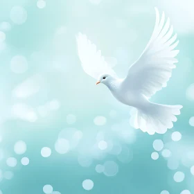 Soaring Dove: An Image of Serenity
