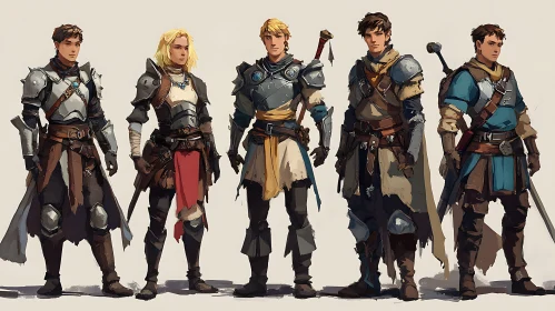 Group of Armored Warriors