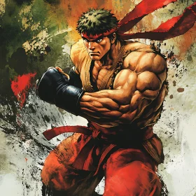 Fierce Fighter Illustration