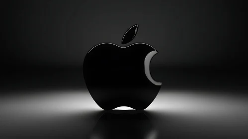 Monochrome Apple Logo Art