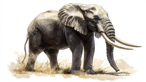 Elephant Majestic Illustration