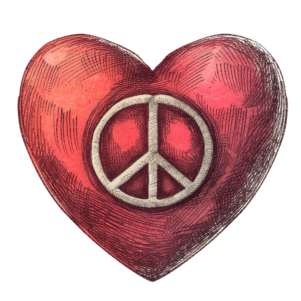 Peaceful Heart Art Design